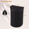 Koszyk na pranie z bambusa z pokrywą, pojemność 60 litrów. Podgląd zdjęcia produktu 3