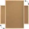 Bacheca in sughero 80x40 cm cornice in legno NATURALE Anteprima dell’immagine prodotto 18