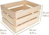 Creative Deco Holzkiste Natur | 40 x 30 x 23 cm | Deko Produktbild-Vorschau 7