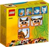 The back of a LEGO box showing the product number, instructions, and images of the assembled LEGO tiger. Podgląd zdjęcia produktu