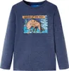 vidaXL Camicia a maniche lunghe per bambini blu scuro Anteprima dell’immagine prodotto 7