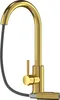 A gold kitchen faucet with a pull-out spout. Podgląd zdjęcia produktu