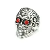 3D Edelstahl Ring Totenkopf Skull Gr. 58 = 18,4 mm Silber Produktbild-Vorschau 2