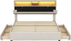 Flieks Polsterbett mit USB und Lattenrost, Doppelbett Produktbild-Vorschau 6