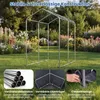 COSTWAY tuinhuis, garage-tent met oprolbare deur met rits, Productafbeelding-voorbeeld 4