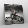 Wanduhr - Quadrat - Glasuhr - Tierwelt weiblich katze Tier Produktbild-Vorschau 4