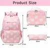 （Rosa）Sac à dos scolaire 3 pièces Set imperméable Sac Voir les images du produit 6