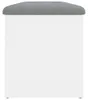 vidaXL Úložná lavica biela 102 x 42 x 45 cm Materiál na Náhľad obrázku produktu 6