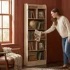 Bücherregal mit 6 Fächern, 24 x 60 x 170 cm, Eichenbeige | Produktbild-Vorschau 4