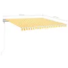 Automatische Markise mit LED & Windsensor 400x350 Gelb/Weiß Produktbild-Vorschau 8