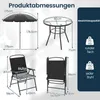 Zestaw mebli ogrodowych COSTWAY, stół ogrodowy z 4 Podgląd zdjęcia produktu 3