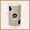 A diagram showing the dimensions of a cat scratching post. Produktbild-Vorschau