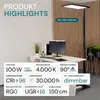 LUXULA LED-bureauverlichting, staande lamp, op- en Productafbeelding-voorbeeld 2