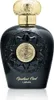 A black perfume bottle with gold accents. Podgląd zdjęcia produktu
