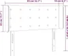 The Living Store LED Kopfteil Schwarz 83x16x78/88 cm Produktbild-Vorschau 6