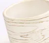 Dehner Übertopf Wood, Ø 20 cm, Höhe 17 cm, Keramik, beige Produktbild-Vorschau 3