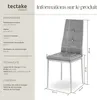Lot de chaises avec strass - gris, Lot de 4 Voir les images du produit 6