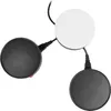 A white circular hub with two black circular heating plates connected to it. Produktbild-Vorschau