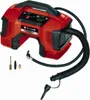 A red and black Einhell battery-powered air compressor with accessories. Produktbild-Vorschau