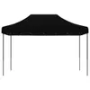 vidaXL Partyzelt Faltbar Pop-Up Schwarz 410x279x315 cm Produktbild-Vorschau 3