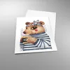 Poster - Poster ohne Rahmen - Anthropomorphisierung Bär Produktbild-Vorschau 3