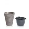 A taupe planter and a dark gray insert are shown against a white background. Náhľad obrázku produktu
