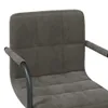 vidaXL Chaise de salle à manger 2 pcs. Pivotant Gris foncé Voir les images du produit 9