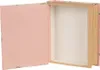 Clayre & Eef Úložný box na knihy 17x14x5 cm Ružový kartón Náhľad obrázku produktu 3