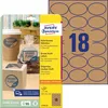 AVERY Zweckform, natuurlijke bruine etiketten, 63,5 x 42,3 Productafbeelding-voorbeeld 8