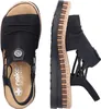 Rieker Damen Keilsandalette Sandale Modeschuh schwarz 38 Produktbild-Vorschau 80