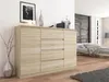 Komoda 140 cm zásuvky dveře skříňka FRAMIRE R-140-S4 sonoma Náhled obrázku produktu 8