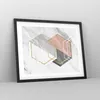 Gerahmtes Poster - Schwarzer Rahmen - Zahlen Weiß Golden - Produktbild-Vorschau 8