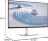 A Dell monitor with dimensions indicated. Náhled obrázku produktu