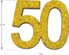 Oblique Unique Konfetti Zahl 50 aus Holz Deko für goldene Produktbild-Vorschau 2
