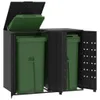Abri pour poubelles 2 tonnes noir 138x79x117 cm acier Voir les images du produit 1