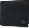A black Guess wallet is shown against a white background. Voir les images du produit