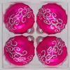 4 tlg. Glas-Weihnachtskugeln Set 12cm Ø in Produktbild-Vorschau 1