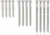A group of metal nails arranged in three distinct rows on a white background. Anteprima dell’immagine prodotto