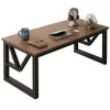 Gaming-Schreibtisch Dunkle Buche Modern Mit Regal Produktbild-Vorschau 1