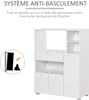 HOMCOM Meuble de micro-onde armoire cuisine meuble de Voir les images du produit 4