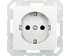 JUNG Steckdose 1f alu glz A500 UP IP20 ZP Anteprima dell’immagine prodotto 2