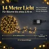 LED-Lichterkette außen 700 LEDs 14 m warmweiß mit Timer und Produktbild-Vorschau 3