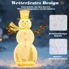 COSTWAY 141cm LED Schneemann beleuchtet, Weihnachtsdeko Produktbild-Vorschau 7