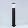 A black and white outdoor bollard light on a plain background. Produktbild-Vorschau