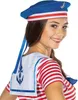 Matrosen Mütze Navy Kappe Cap Seemann Marine blau weiß Produktbild-Vorschau 3