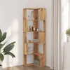 Eck-Bücherregal 5 Böden Artisan-Eiche 50x50x179cm Produktbild-Vorschau 3