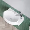 Waschbecken Aufsatzwaschbecken oval aus Keramik Weiß mit Produktbild-Vorschau 6