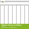 Französischer Balkon Fenstergeländer aus Edelstahl 90x225 Produktbild-Vorschau 2