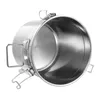 A stainless steel container with latches. Produktbild-Vorschau
