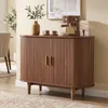 VASAGLE Sideboard mit Schiebetüren und Abgerundeten Ecken, Produktbild-Vorschau 1